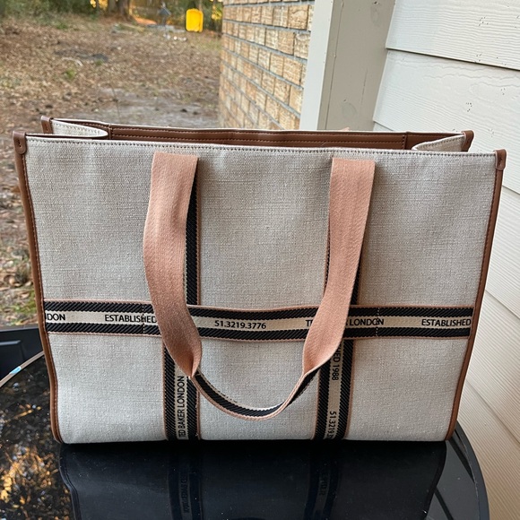 Ted Baker London Handbags - Ted Baker London Beige and Brown Tote